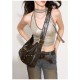 Black Tote bag Brown underarm bag Vintage leather crossbody bag - Memoo.com Black Tote bag Brown underarm bag Vintage leather crossbody bag - Memoo.com